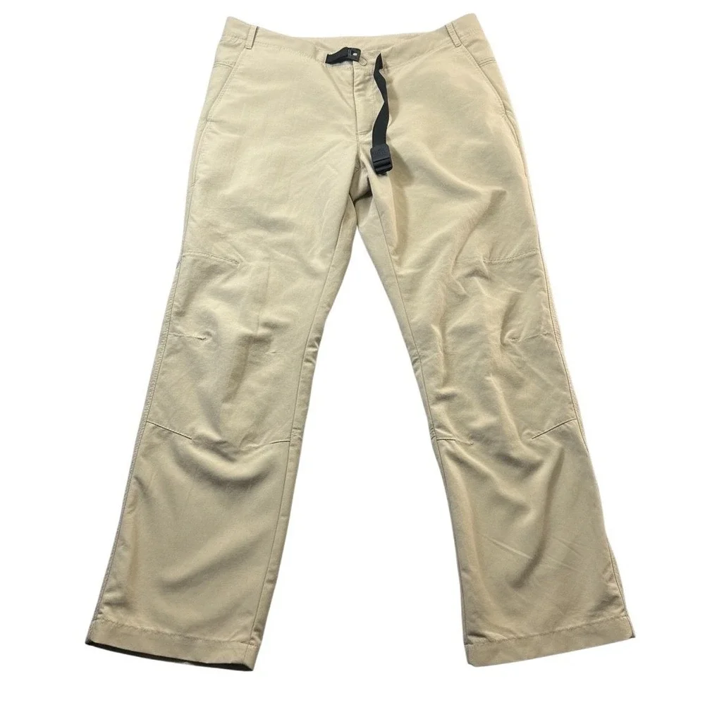 The North Face Mens Convertible Zip-Off‎ Hiking Pants 36x32 Khaki Nylon UPF